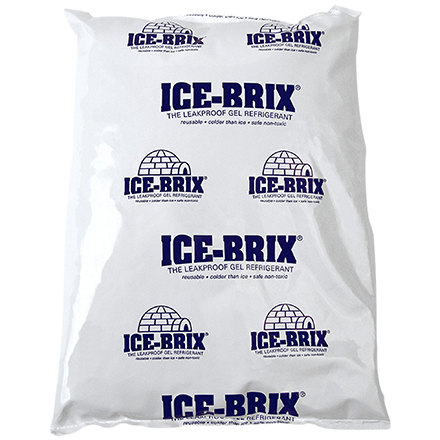 10 <span class='fraction'>1/4</span> x 8 x 1 <span class='fraction'>1/2</span>" - 48 oz. Ice-Brix<span class='rtm'>®</span> Cold Packs