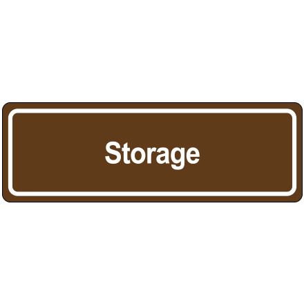 Door Sign - "Storage"